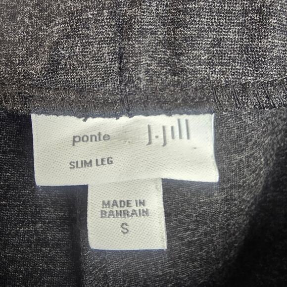 J. Jill Ponte Slim Leg Stretch Pants Gray S NWOT Made in Bahrain - Picture 2 of 4